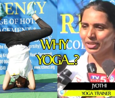 Jyothi Yoga Trainer | Regency College Yoga Day Celebrations | NewsUnbox