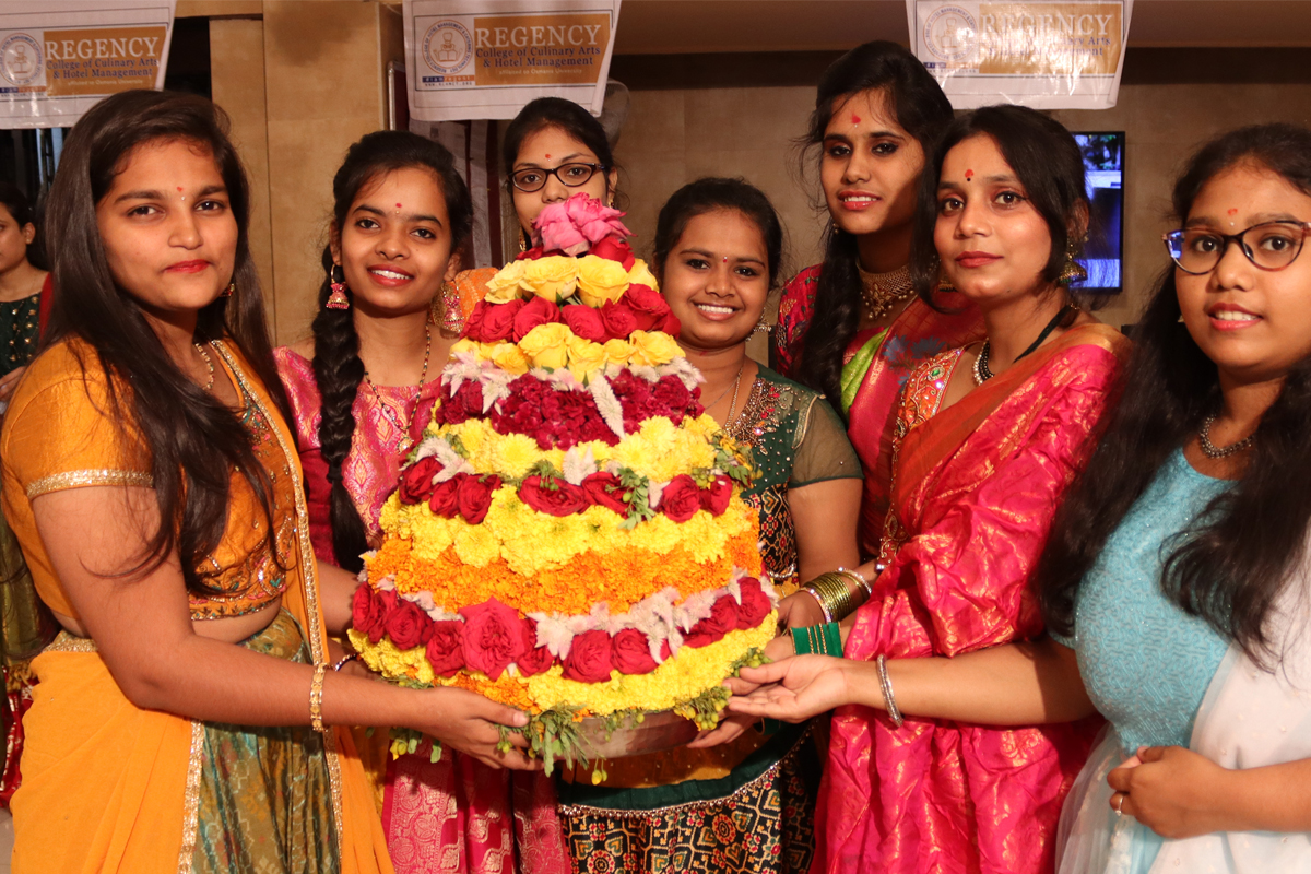 Bathukamma Festival by Hotel Management and culinary arts students ...