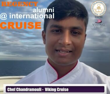 Chef chandramouli at International Cruise