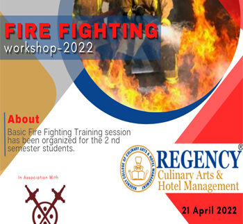 FIRE FIGHTING WORKSHOP organised by regency college of culinary arts and hotel management