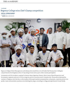 regency college wins chef champ trophy