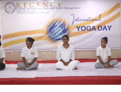 International Yoga day 2022  Top Hotel Management College in