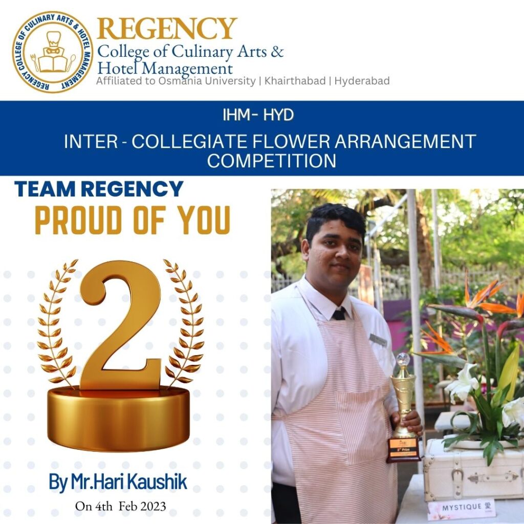 hari koushik from regency college got gold medal