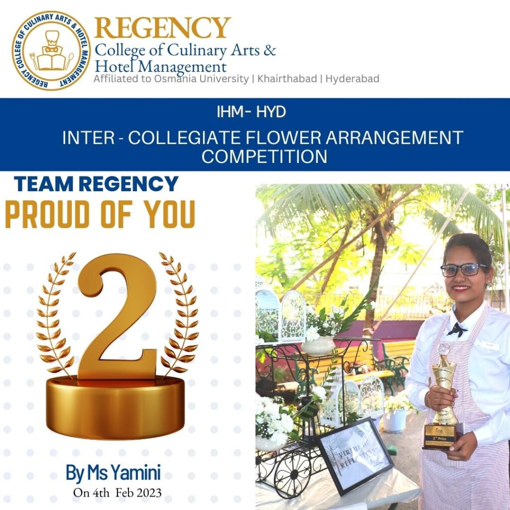 yamini from regency college got gold medal