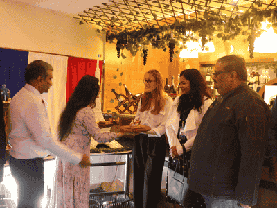 chef debraj and Mr Rohini at french food fest at regency college of culinary arts and hotel management